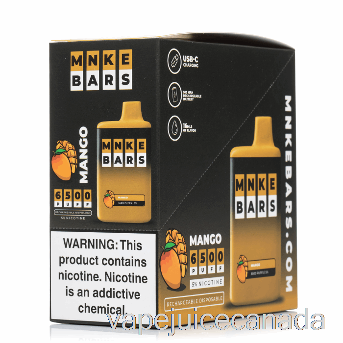 Vape Canada MNKE Bars 6500 Disposable (5-Pack)
